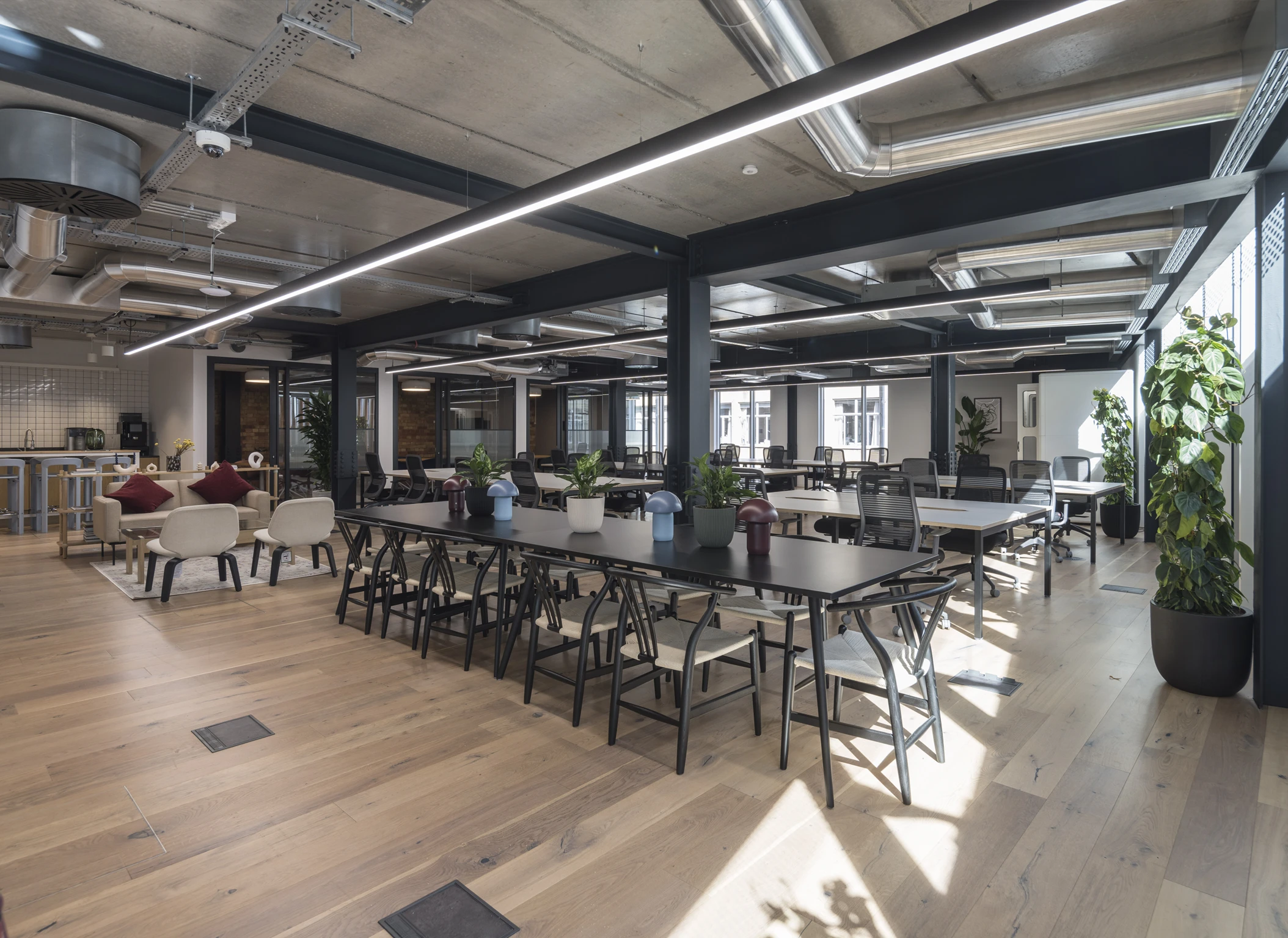 2nd floor office with breakout areas